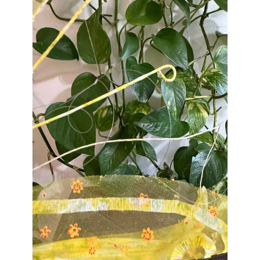 Yellow butterfly made home decor